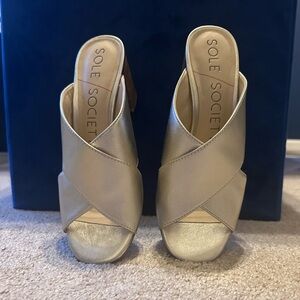 Gold sandals